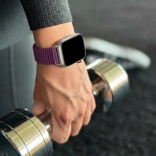 Wave Nylon Strap, purple, lifestyle photo