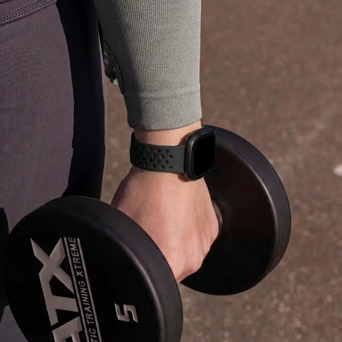 Bandz Fitbit Versa 4 Sport Strap 'Sport Air' (Black)