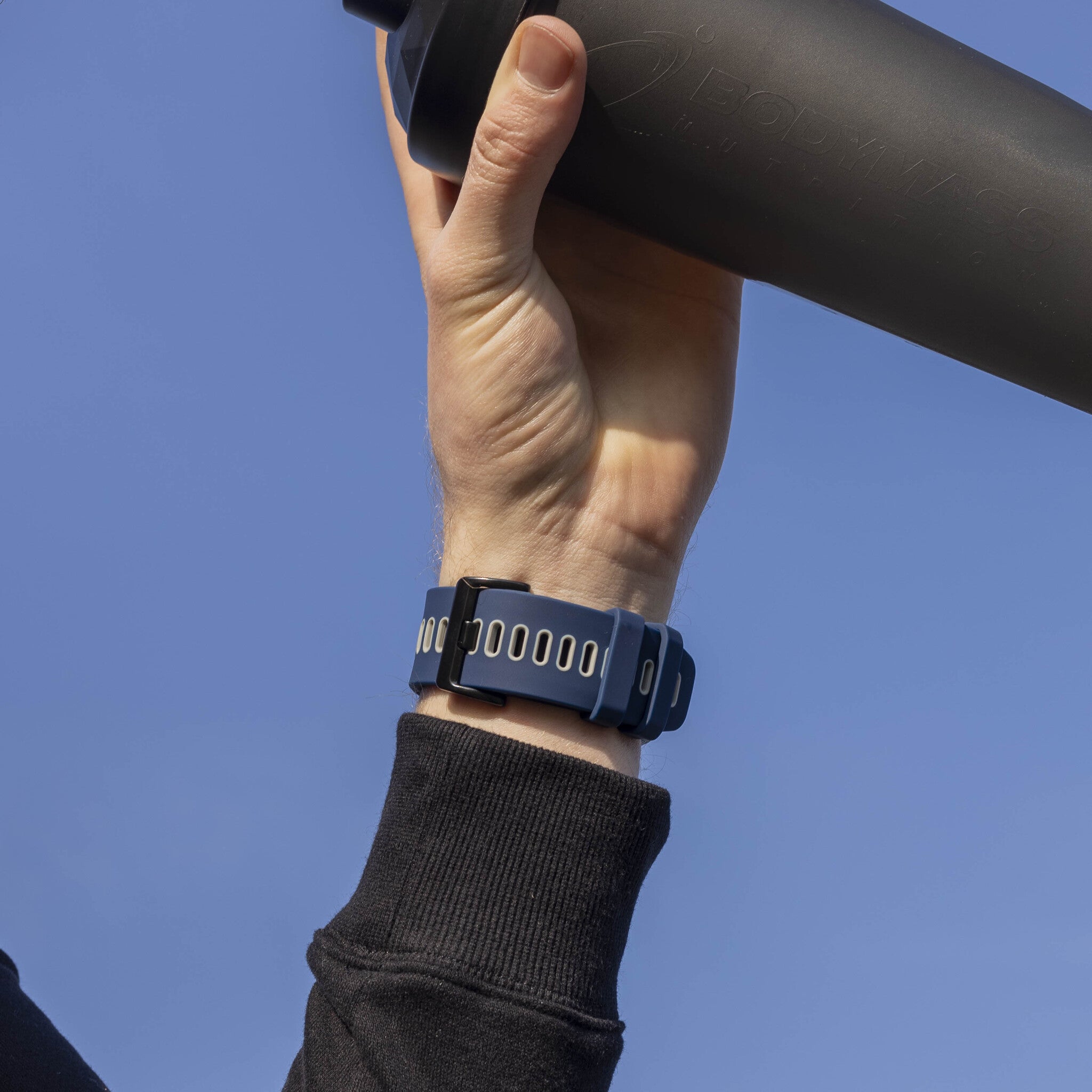 Garmin Fenix 8 Pro - 51mm Sport Armband mit Schnalle (Blau/Grau)