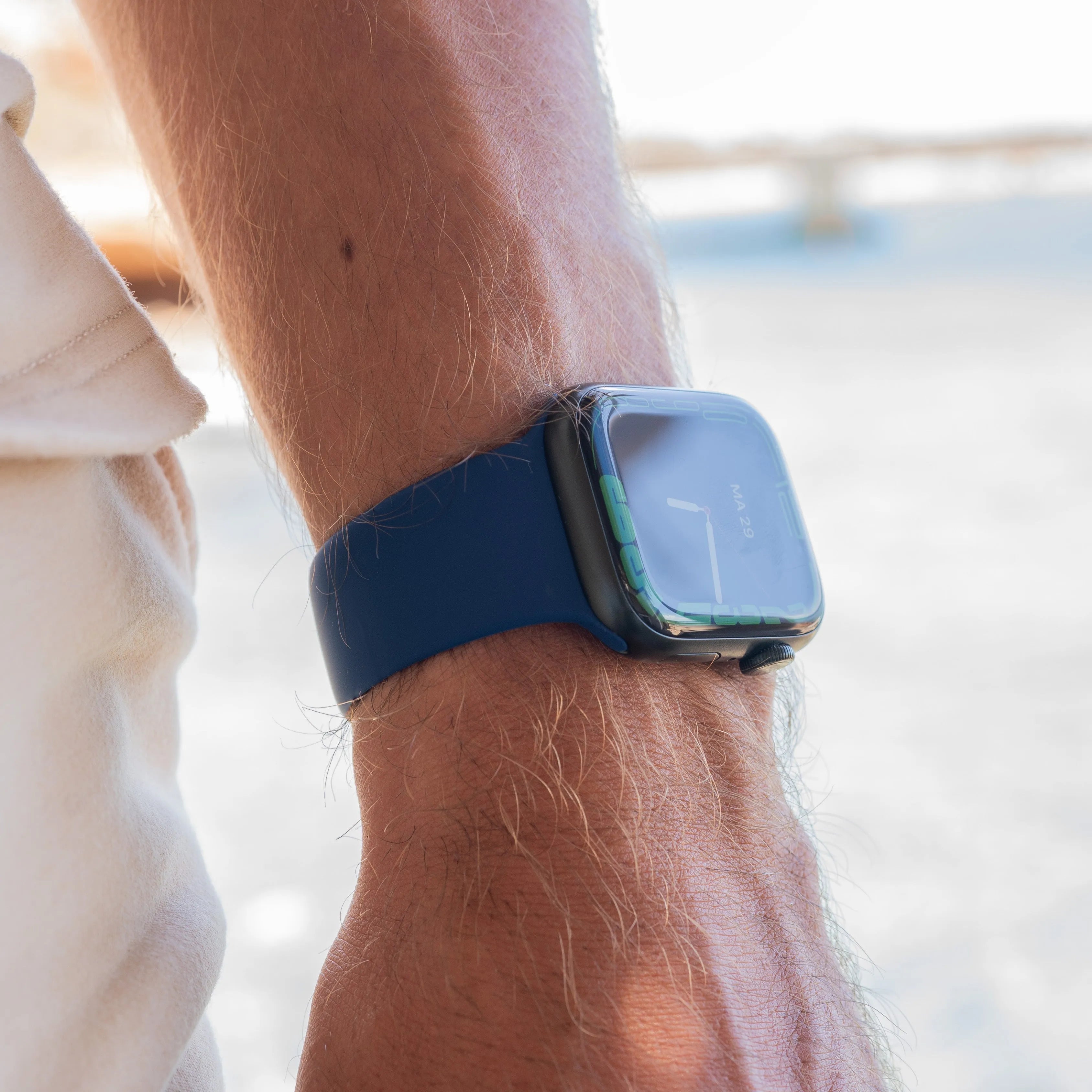 Apple Watch Silikonarmband (Blau)