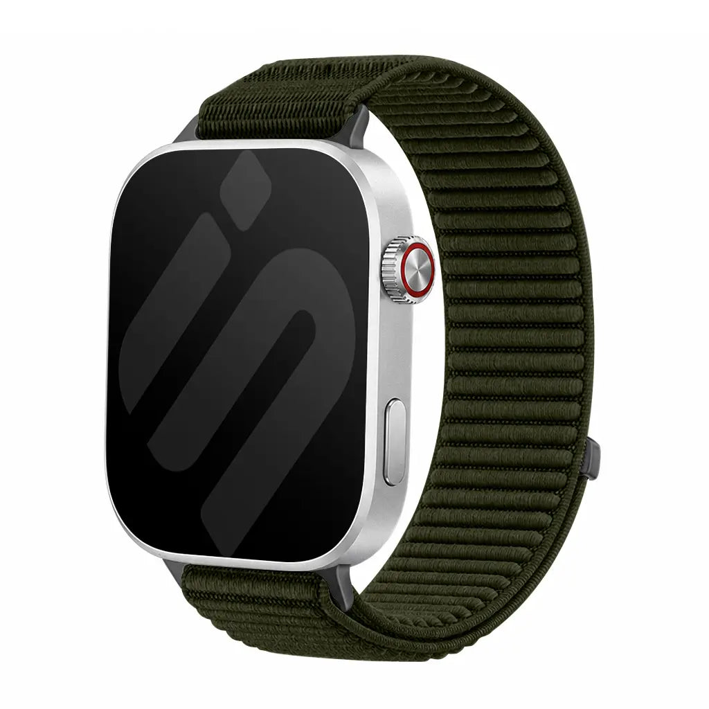 Xiaomi Smart Band 9 Pro Wave Nylonarmband (Dunkelgrün)