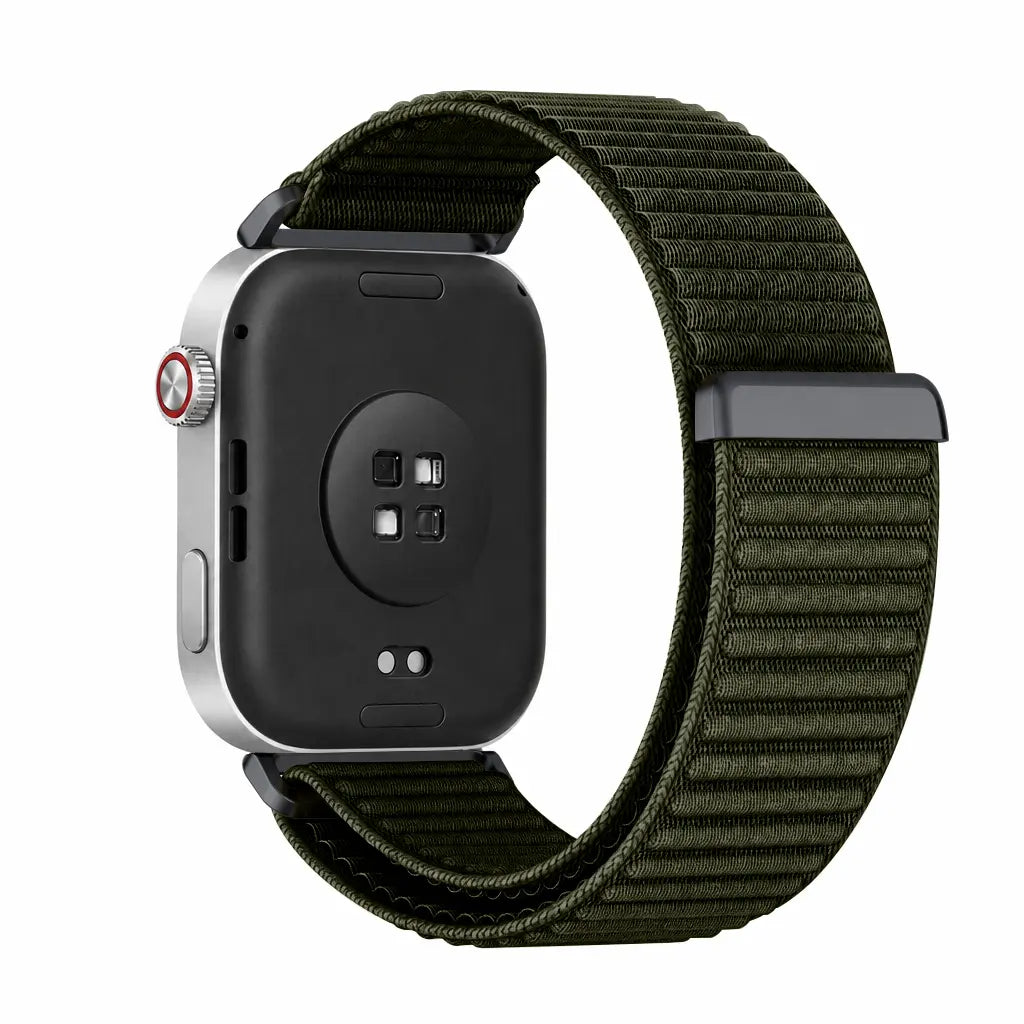Redmi Watch 5 Wave Nylonarmband (Dunkelgrün)