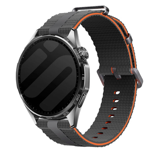 Xiaomi Watch S5 Silikon Active Armband (Hellgrau/Orange)
