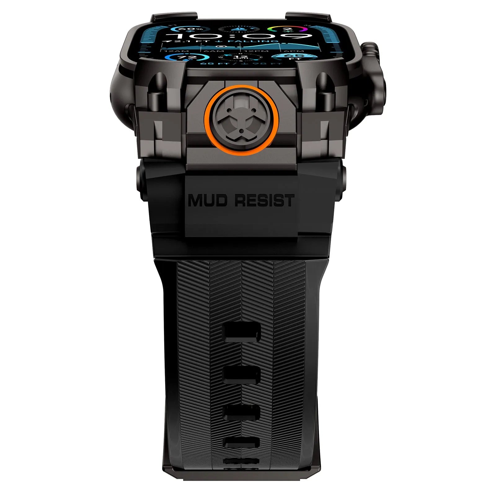 Apple Watch 'Four Claw' Silikonarmband (Schwarz)