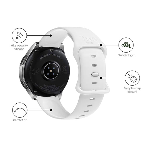 xoxo Wildhearts Samsung Galaxy Watch 7 - 40mm Silicone Strap (White)
