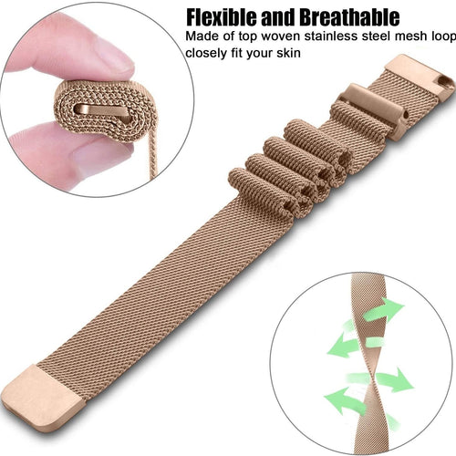 Garmin Venu 4 - 45mm Milanese Strap (Rose Gold)