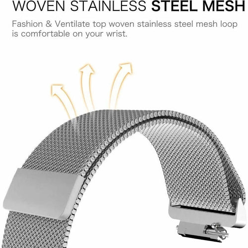 Milanese Strap, silver, promotional banner