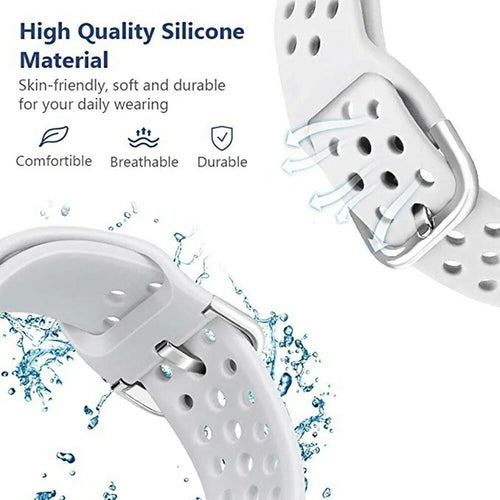 Breathable Silicone Strap, white, promotional banner