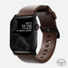 Nomad Modern Apple Watch Lederarmband (Braun/Schwarz)