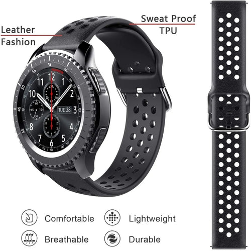 Breathable Silicone Strap, black, promotional banner