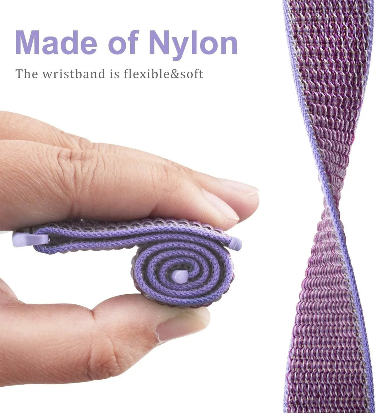 Nylon Strap, purple, infographic (USP banner)