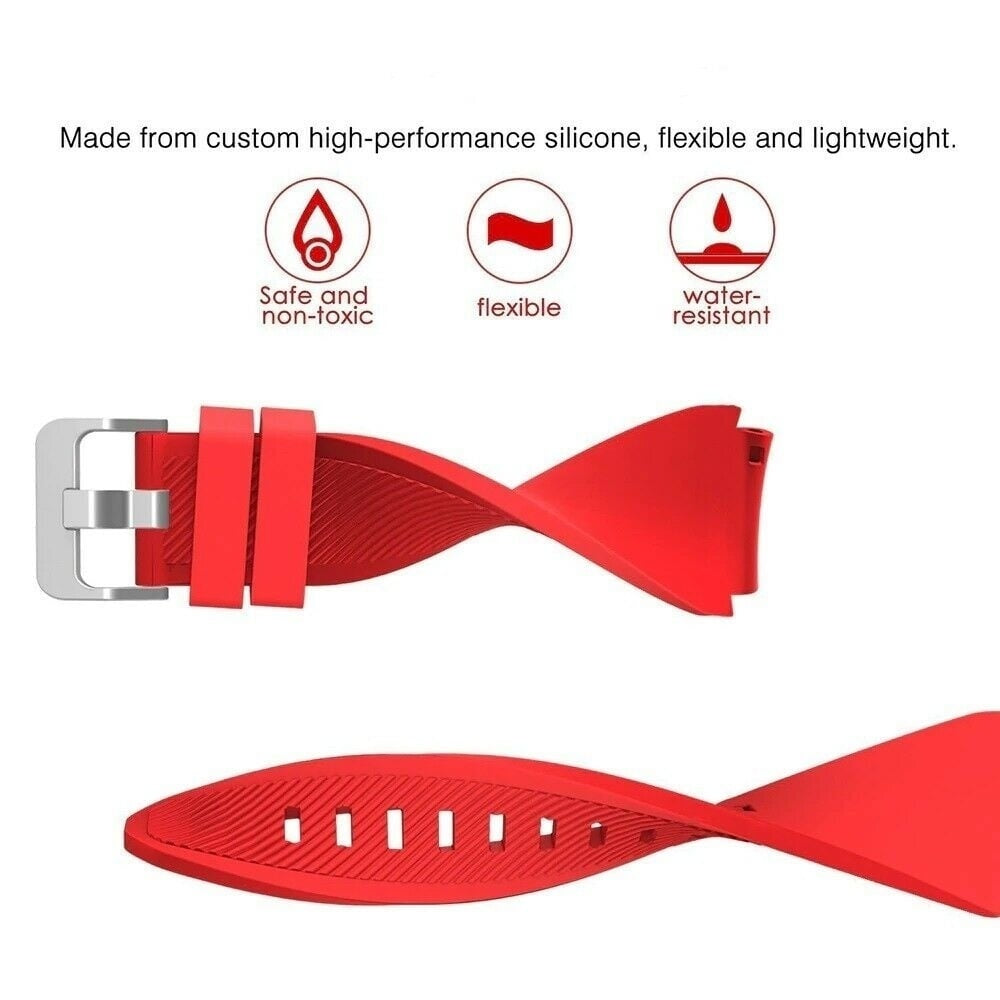 Twill Silicone Strap, red, promotional banner