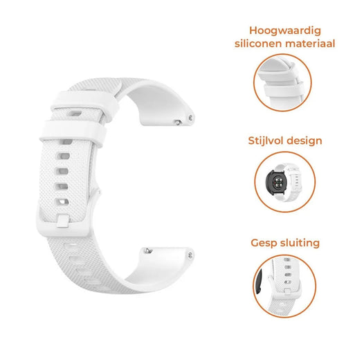 Polar Grit X2 Pro Premium Silicone Strap (White)