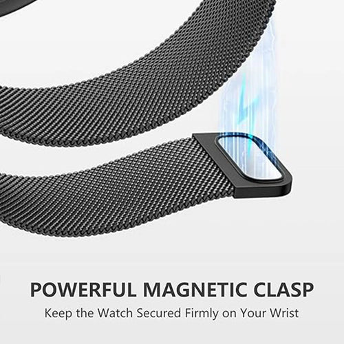 Premium Milanese Strap, black, promotional banner