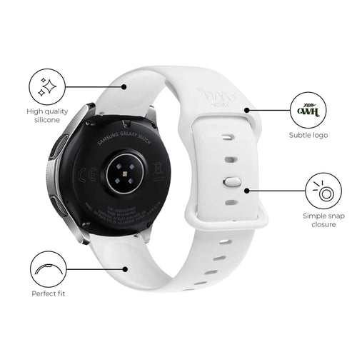 xoxo Wildhearts Amazfit GTS 3 Silikonarmband (Weiß)
