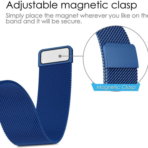 Milanese Strap, blue, promotional banner