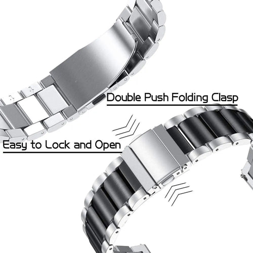 Steel Strap, silver/black, infographic (USP banner)