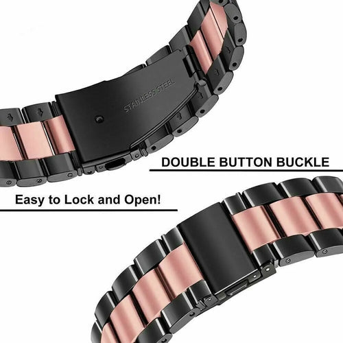 Oppo Watch X2 Mini Stahlarmband (Schwarz/Rosa)