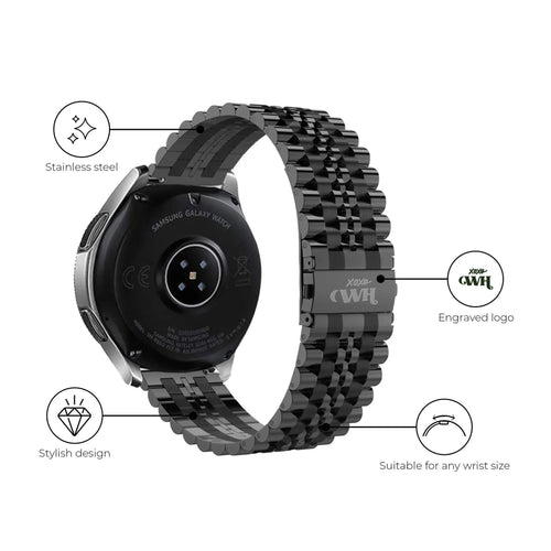 xoxo Wildhearts Amazfit GTR 2 Stahlarmband (Schwarz)