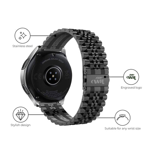 xoxo Wildhearts Xiaomi Mi Watch Stahlarmband (Schwarz)