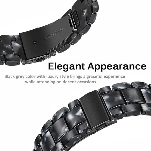 Metal Resin Strap, black/white, promotional banner