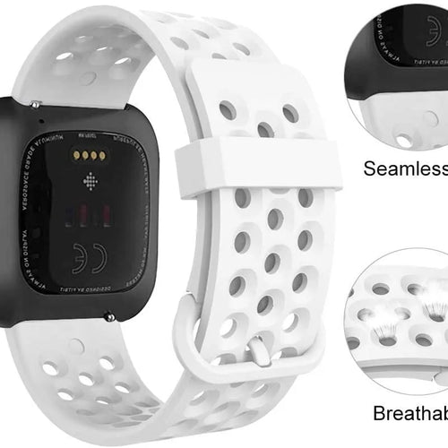Breathable Silicone Strap, white, promotional banner
