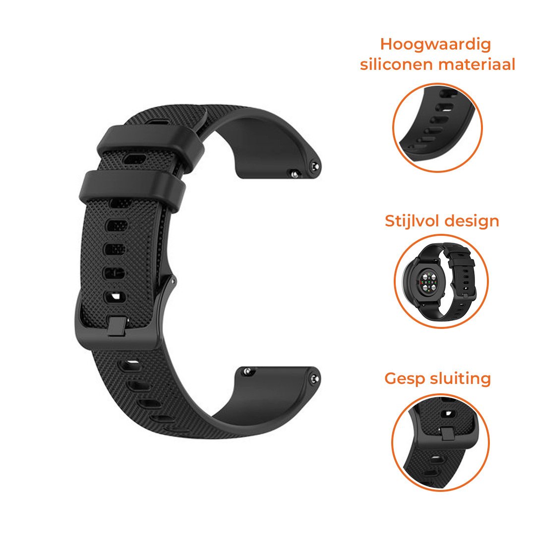 Polar Vantage M3 Luxuriöses Silikonarmband (Schwarz)