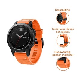 Garmin Instinct 3 - 45mm Silikonarmband (Orange)