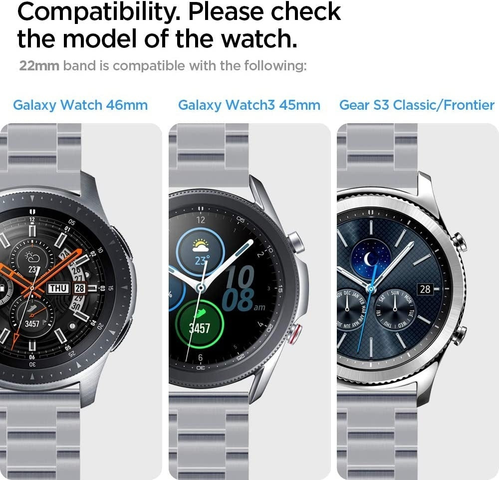 armbänder samsung gear s3 classic / deontier Gliederarmband (Silber) pricing-test 4mm Device not included Size:11