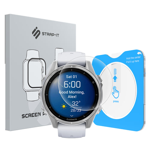Displayschutzfolie mit 'One-Click' Tool - Garmin Fenix 8 - 43mm