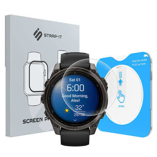 Displayschutzfolie mit 'One-Click' Tool - Garmin Fenix 8 - 47mm