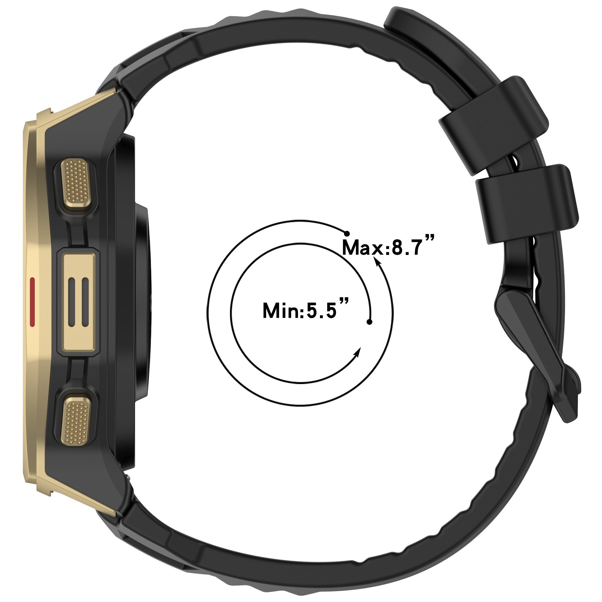 Amazfit T-Rex 3 Pro - 44mm Silikonarmband (Orange)