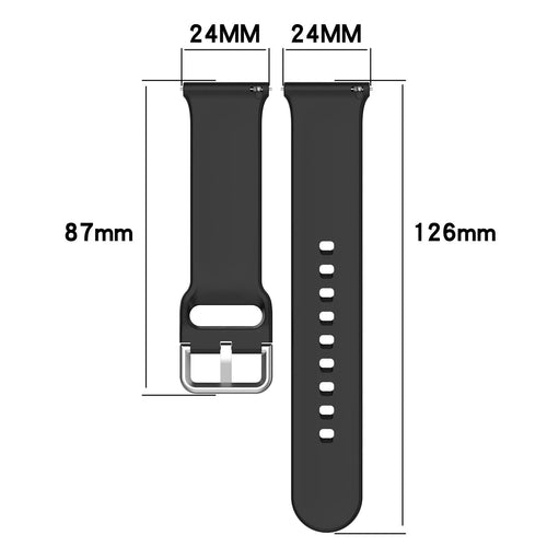 TicWatch Pro 5 Enduro Silicone Buckle Strap (Dark Grey)