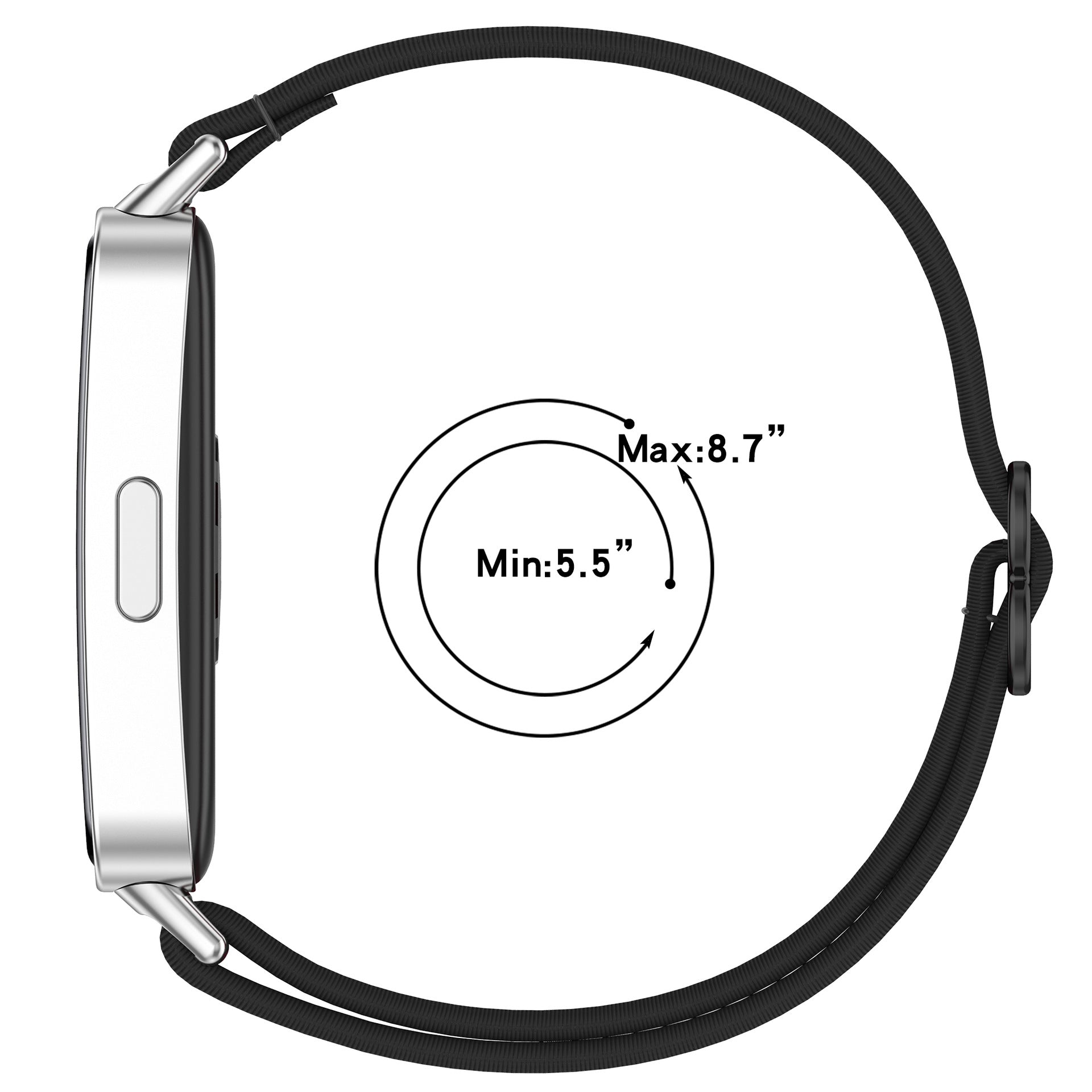 Huawei Band 9 Gummiband (Schwarz)