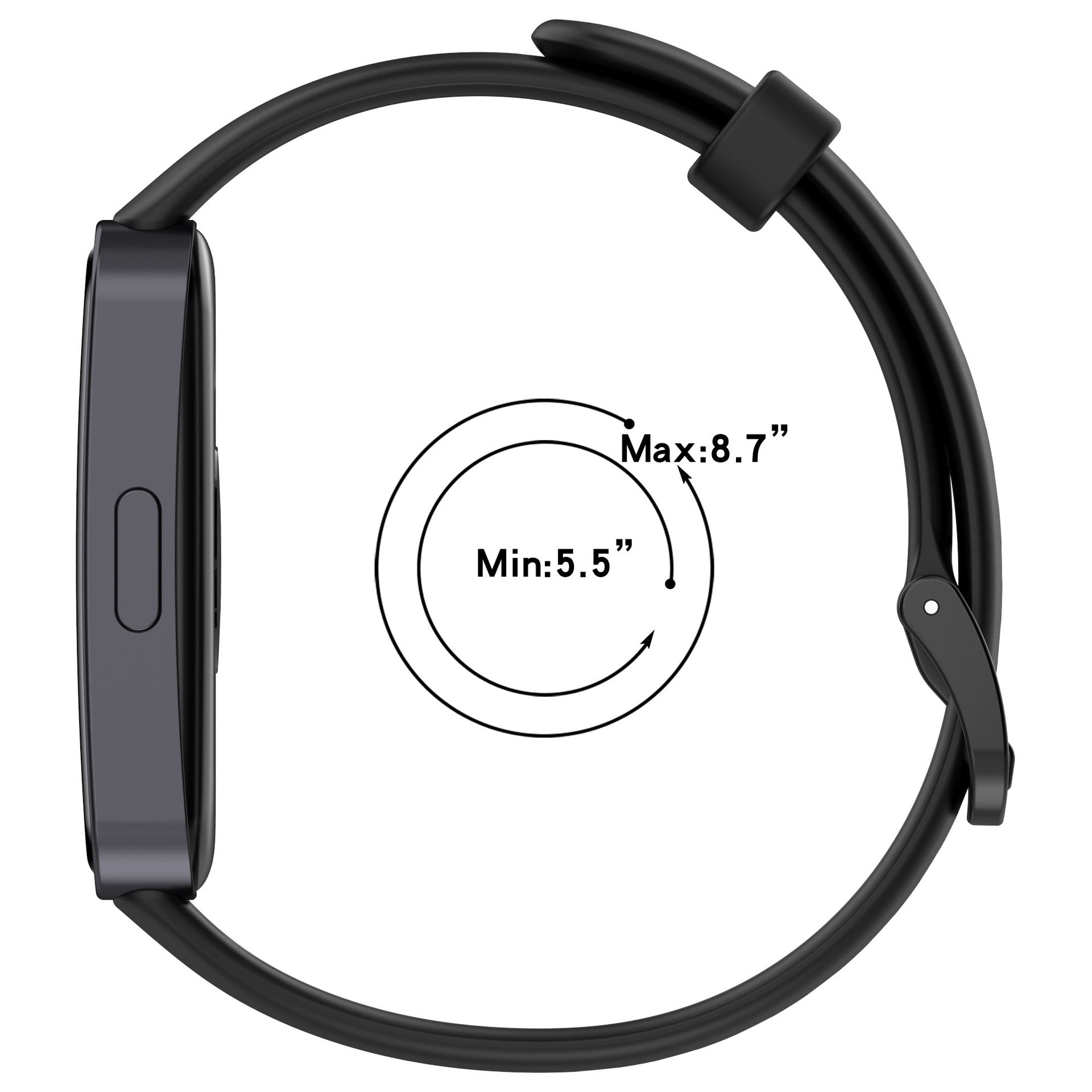 Huawei Band 10 Classic Silikonarmband (Schwarz)