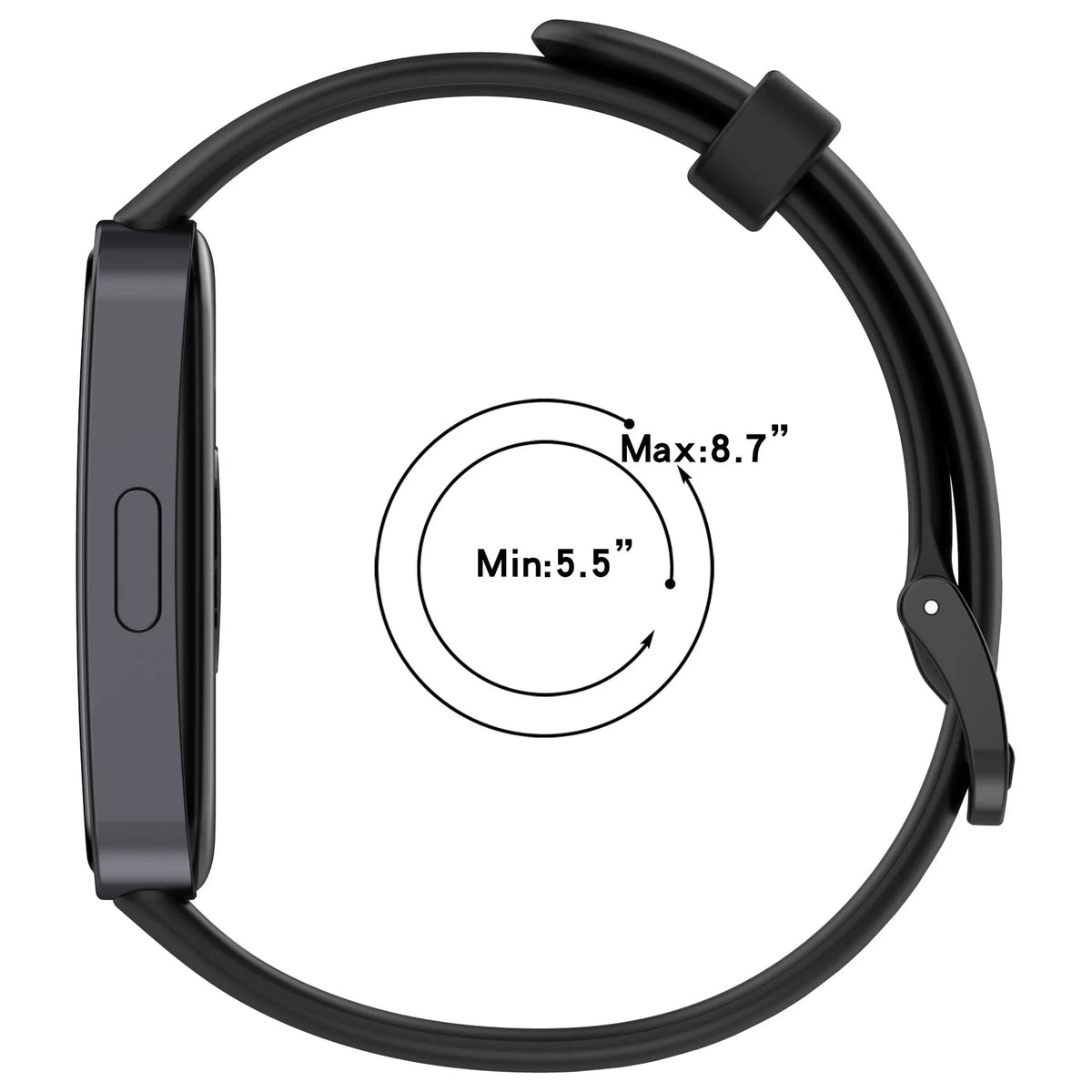Huawei Band 10 Silicone Classic Strap (Black)
