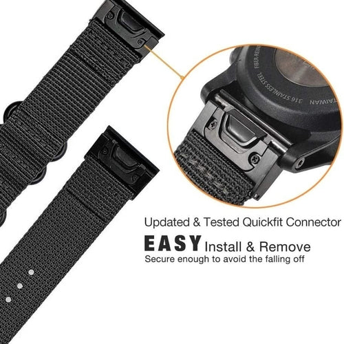 Garmin Tactix 7 Nylon Buckle Strap (Black)