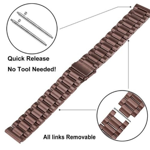 Amazfit Bip 5 Steel Strap (Bronze-Brown)