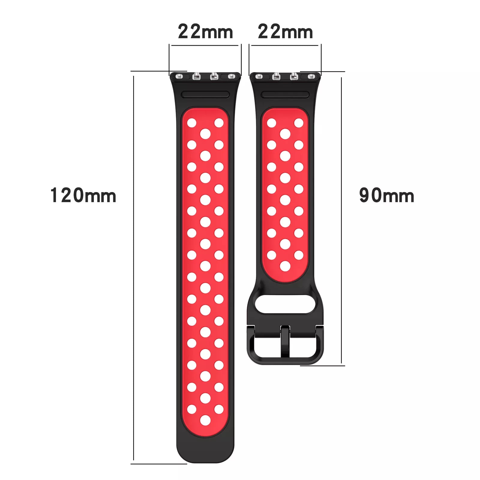 Samsung Galaxy Fit 3 Sportarmband (Schwarz/Rot)