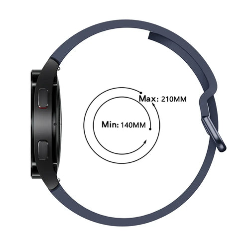 Samsung Galaxy Watch 4 - 44mm Silikon Schnallenarmband (Dunkelblau)