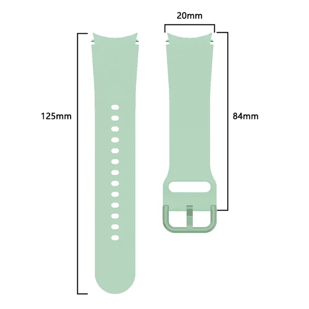 Samsung Galaxy Watch 6 Classic - 47mm Silikon Schnallenarmband (Hellgrün)