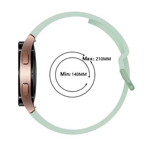 Samsung Galaxy Watch 4 Classic - 46mm Silikon Schnallenarmband (Hellgrün)