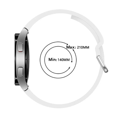 Samsung Galaxy Watch 5 - 40mm Silikon Schnallenarmband (Weiß)