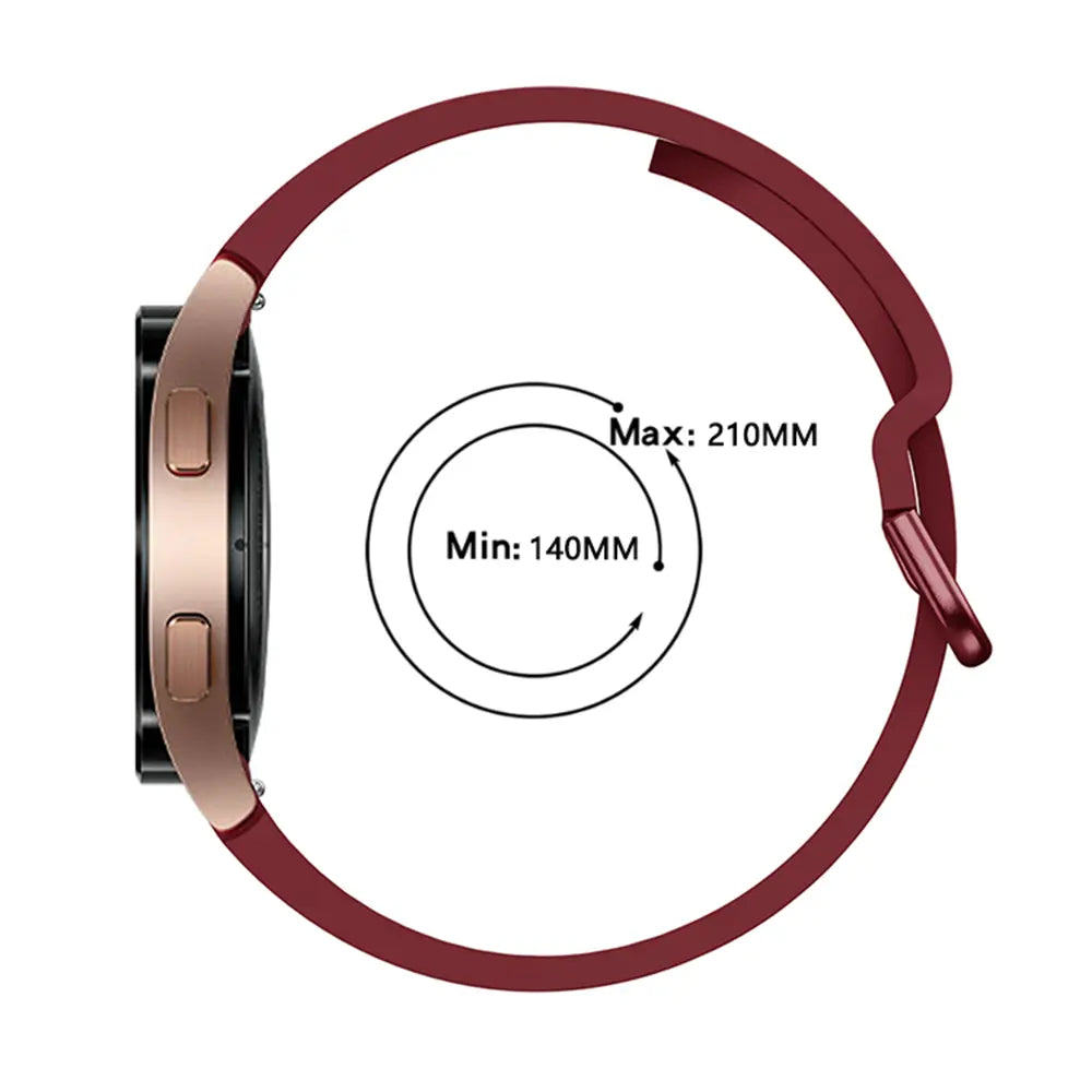 Samsung Galaxy Watch 5 Pro Silikon Schnallenarmband (Wrinrot)