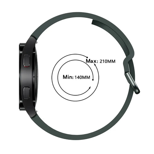 Samsung Galaxy Watch 6 - 40mm Silikon Schnallenarmband (Dunkelgrün)