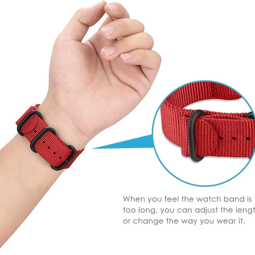 Suunto 9 Peak Pro Nylon Buckle Strap (Red)