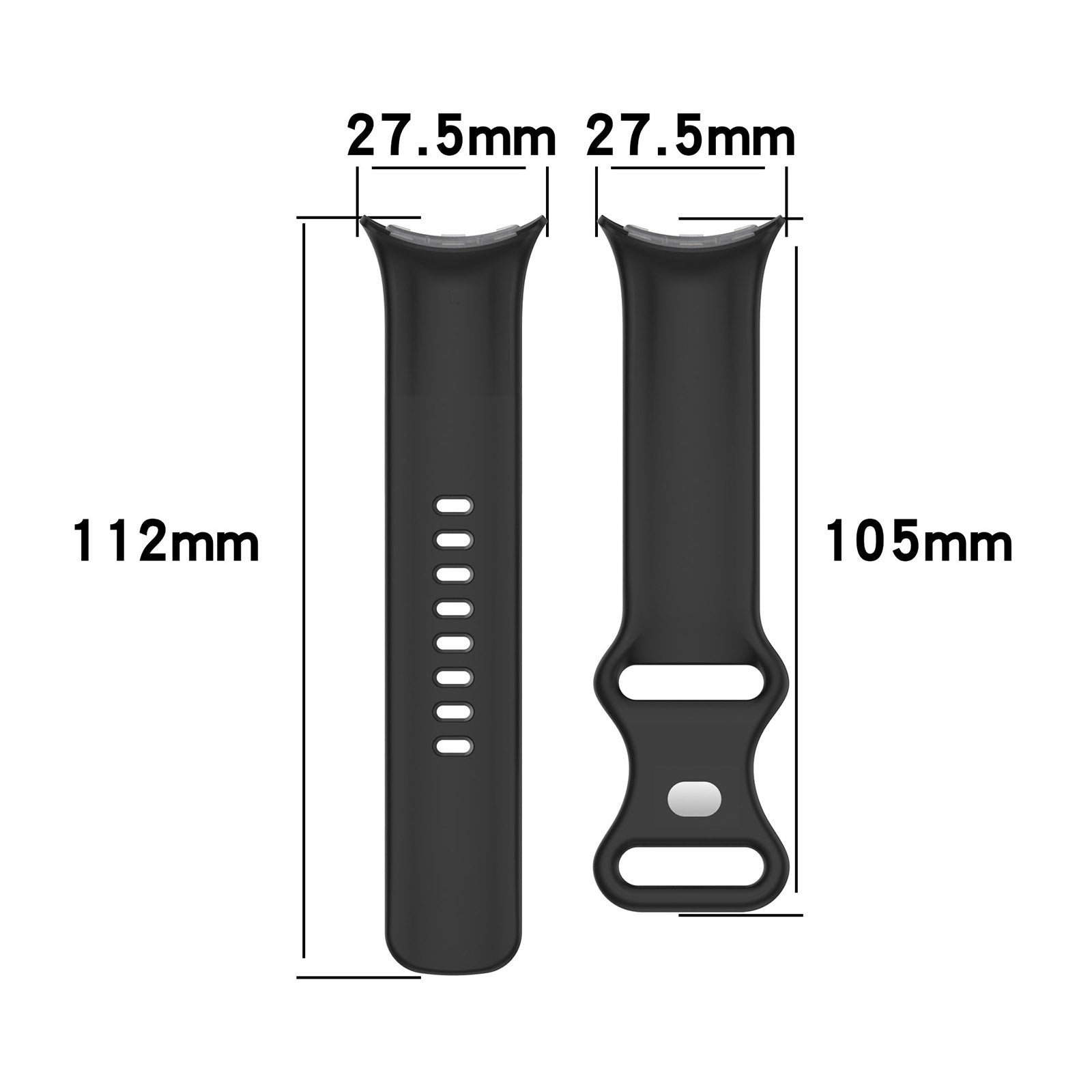 Google Pixel Watch 3 - 41mm Classic Silikonarmband (Grau)