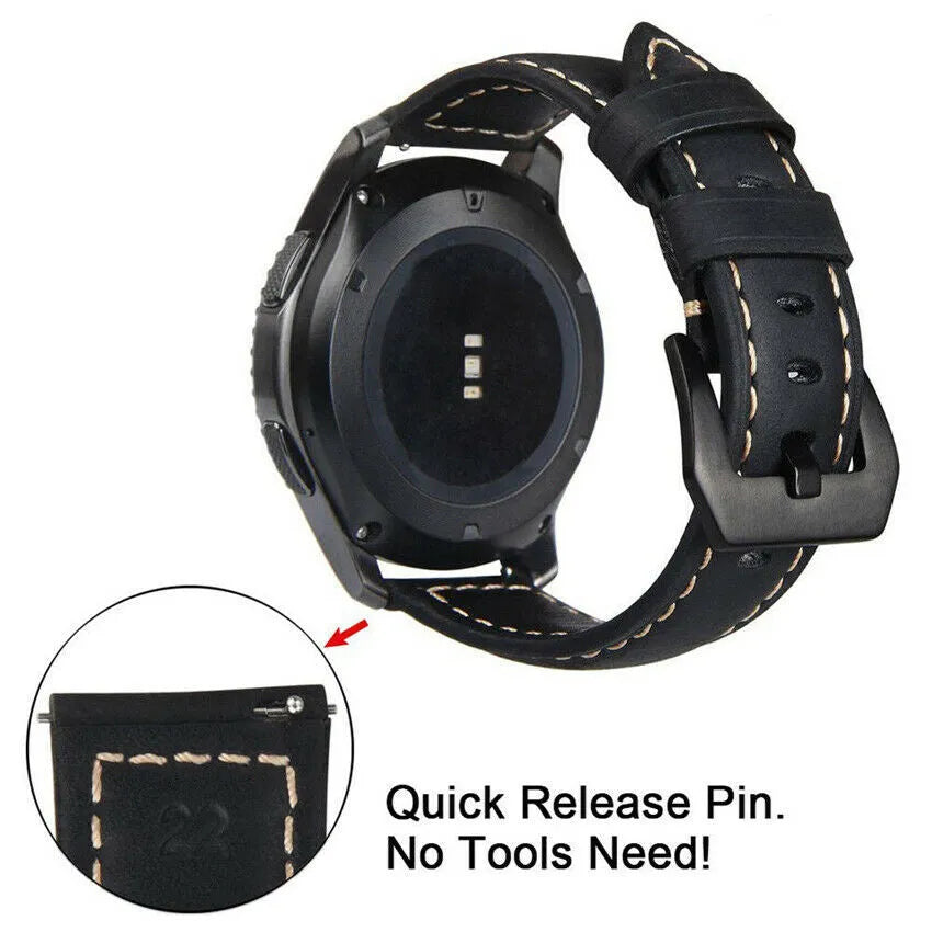 Polar Street X Lederarmband (Schwarz)