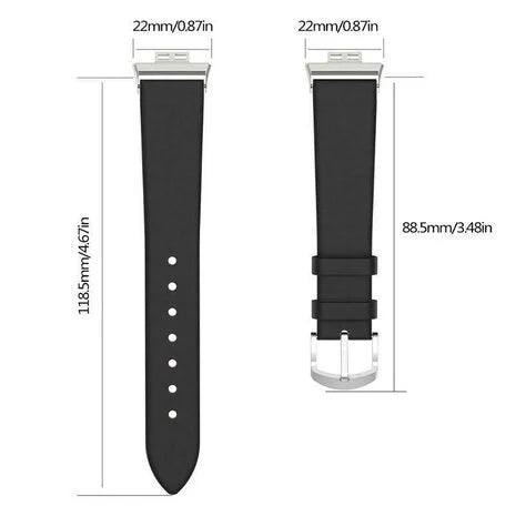 Huawei Watch Fit SE Lederarmband (Schwarz)
