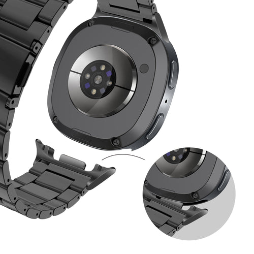 Bandz Samsung Galaxy Watch 8 Classic Stahlarmband 'Classic' (Schwarz)